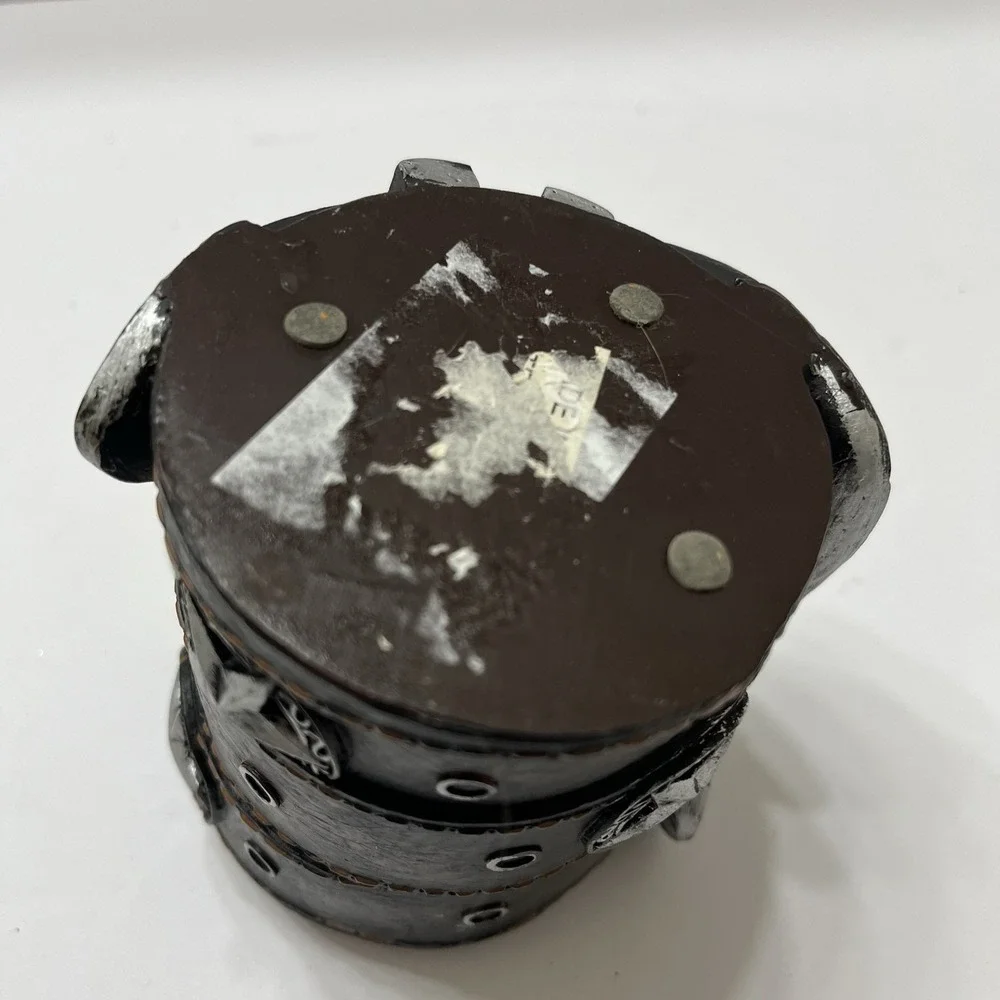 Western Style Cowboy Belt Pencil Holder Resin 4